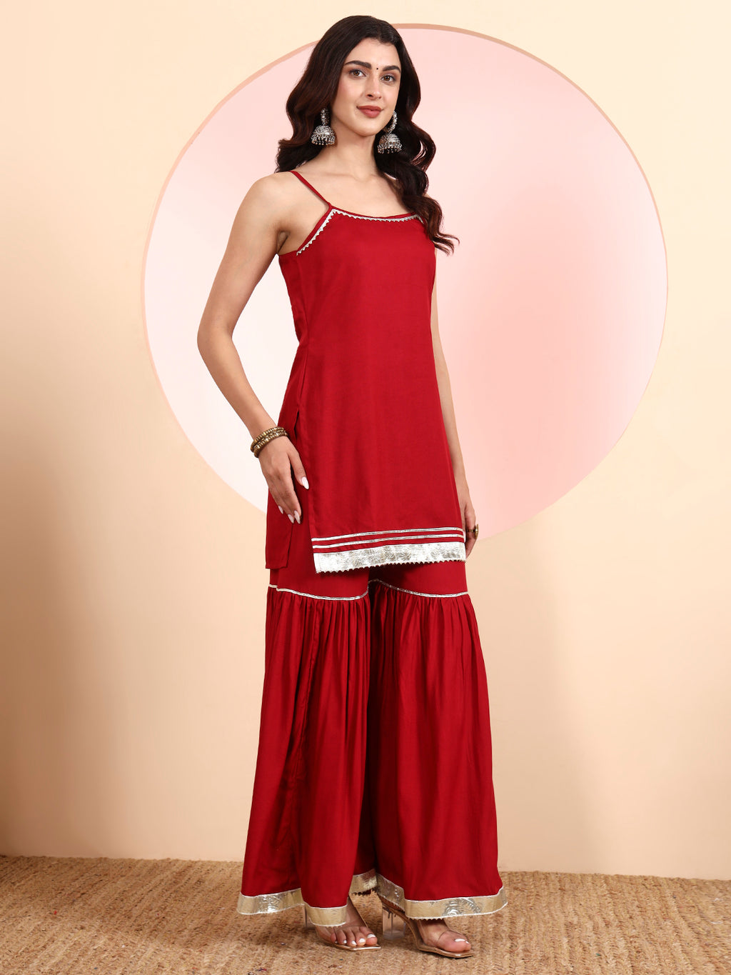 Kurta Set with Dupatta – Rayon Fabric