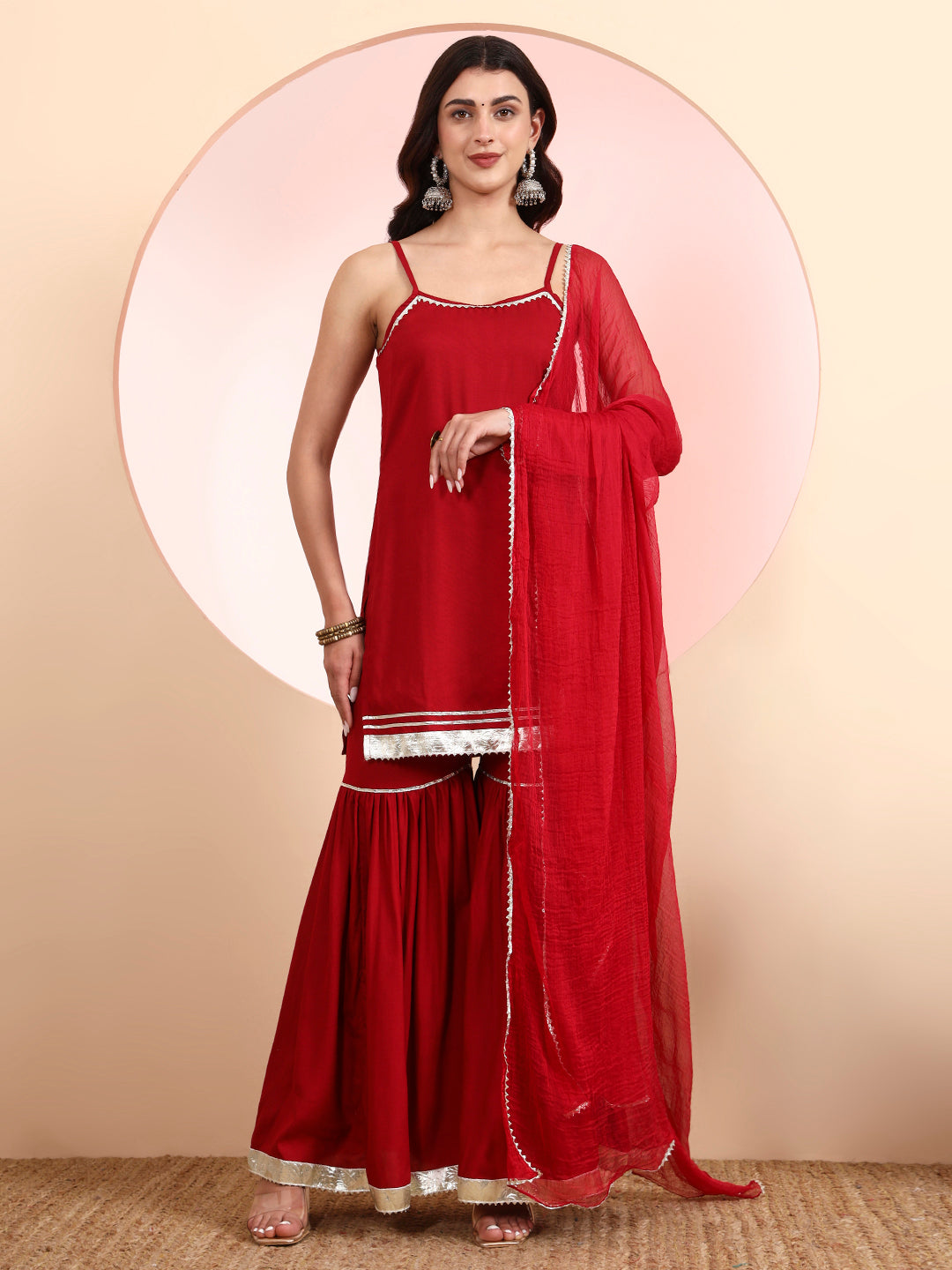 Kurta Set with Dupatta – Rayon Fabric