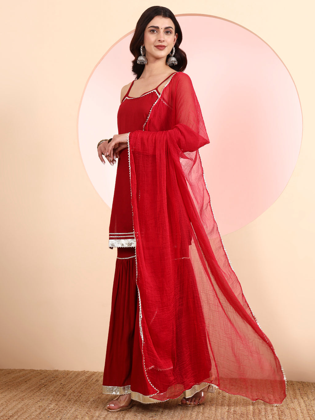Kurta Set with Dupatta – Rayon Fabric