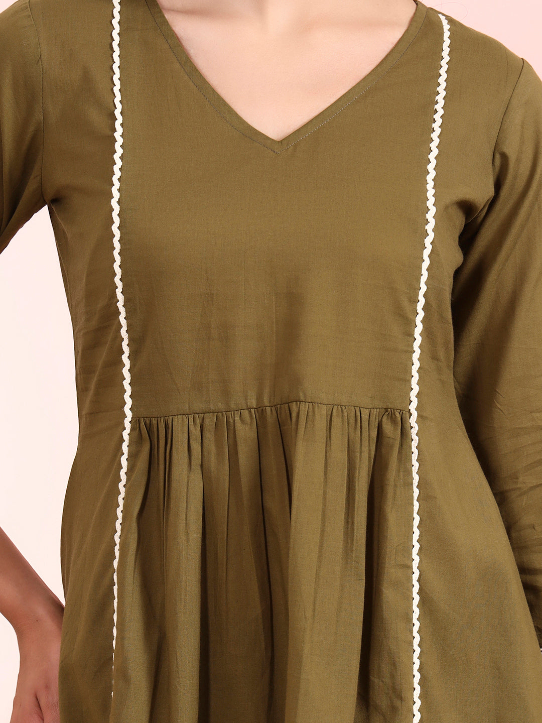 Cotton Solid Kurta & Pant Set – Elegant & Comfortable