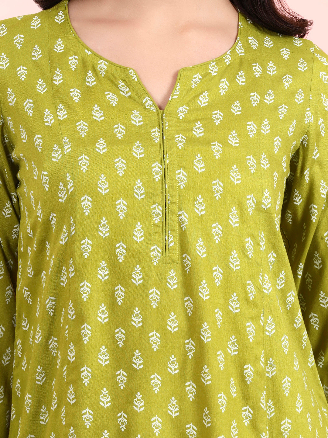 Kurta Set with Dupatta – Rayon Fabric
