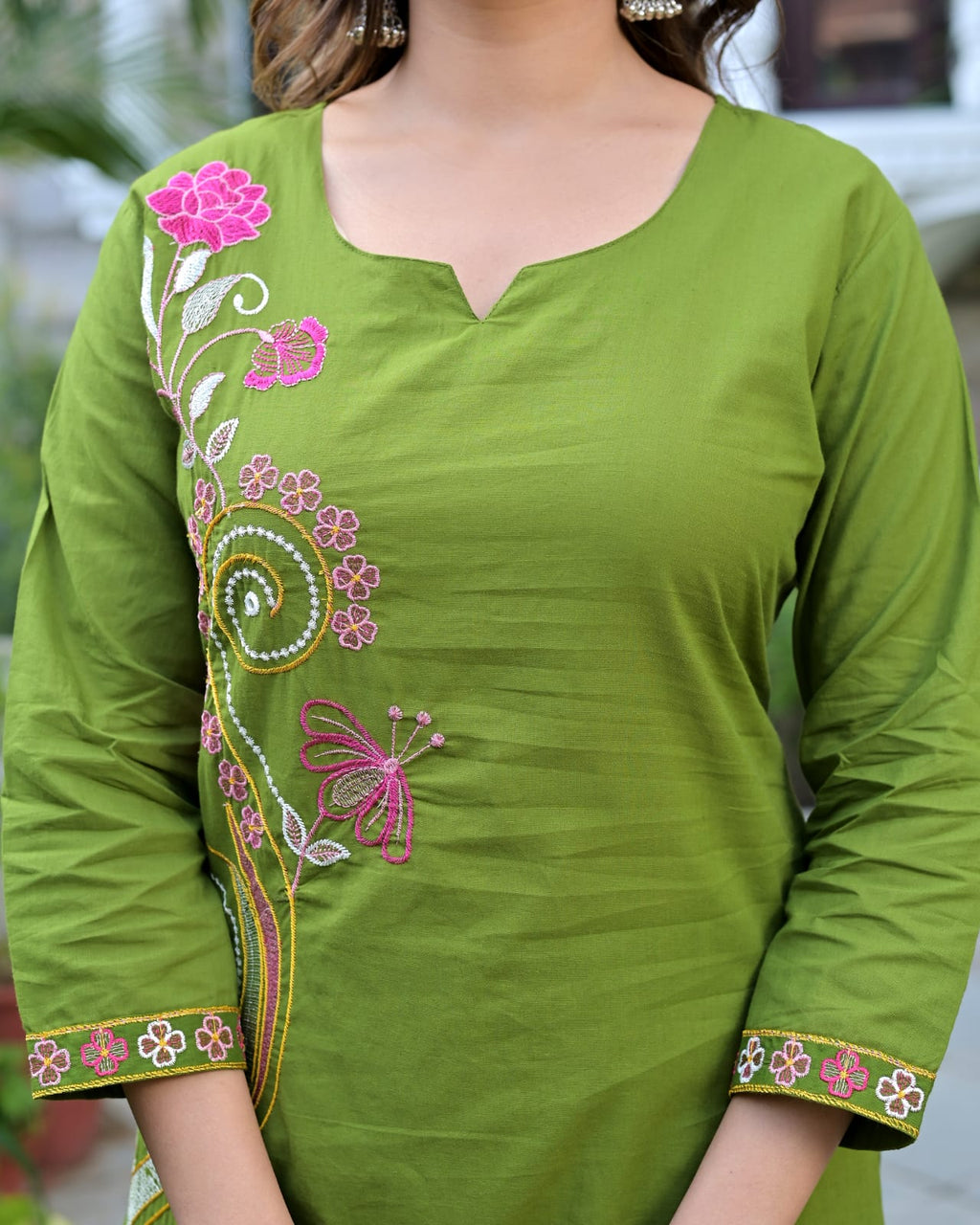Women's Printed Cotton Straight Kurta Set | Elegant Daily Wear Ethnic Suit | Comfortable & Stylish