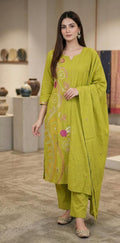 Women's Printed Cotton Straight Kurta Set | Elegant Daily Wear Ethnic Suit | Comfortable & Stylish