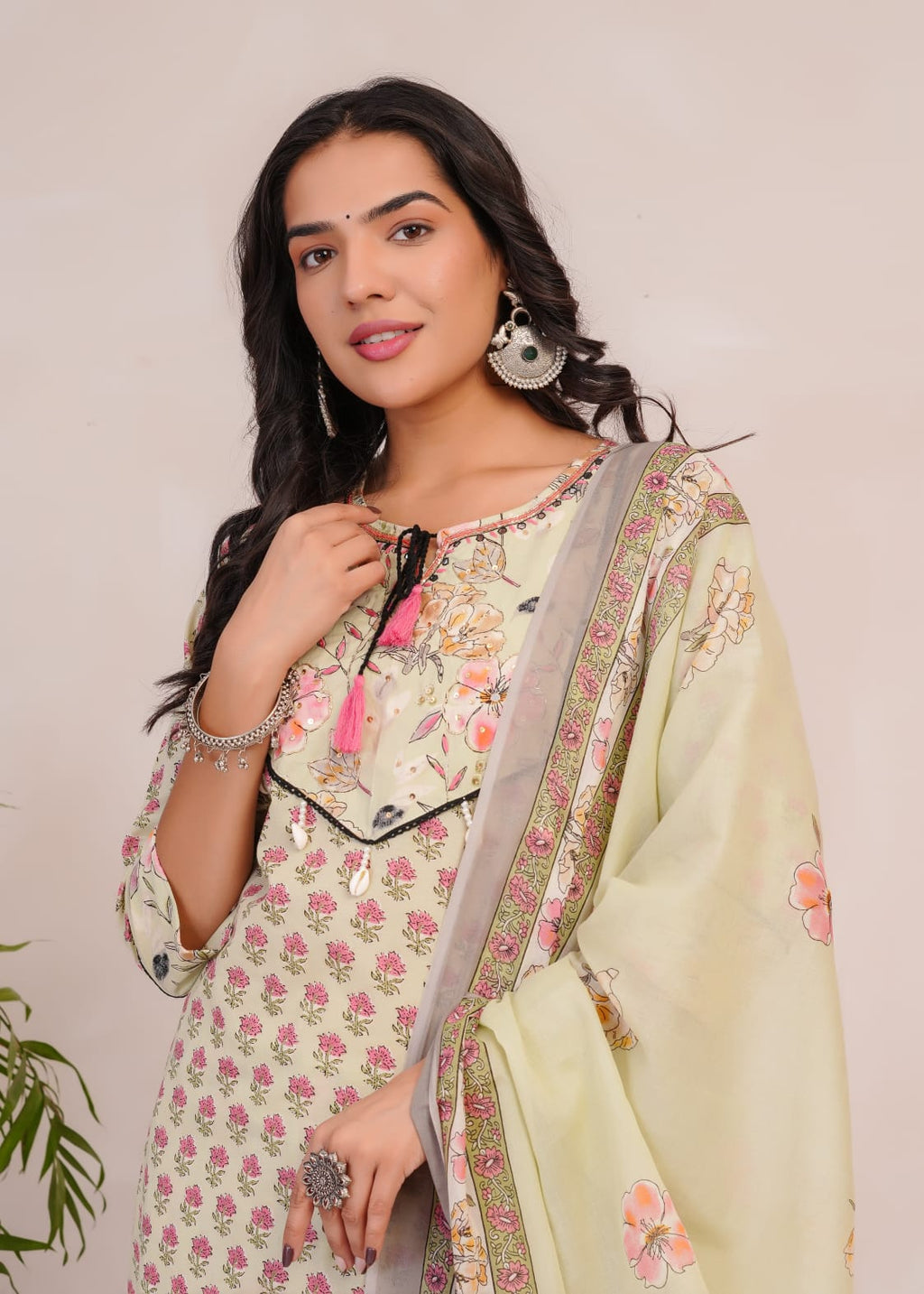 Women's Printed Cotton Straight Kurta Set | Elegant Daily Wear Ethnic Suit | Comfortable & Stylish