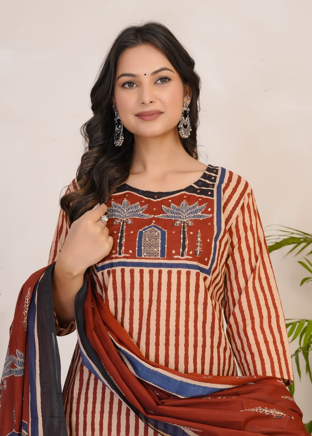 Women's Printed Cotton Straight Kurta Set | Elegant Daily Wear Ethnic Suit | Comfortable & Stylish
