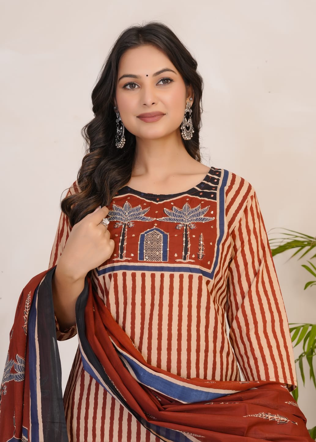 Women's Printed Cotton Straight Kurta Set | Elegant Daily Wear Ethnic Suit | Comfortable & Stylish